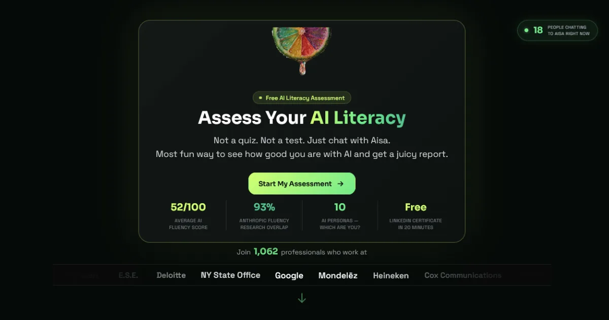 AISA (aisa.to) AI Fluency Assessment screenshot 1