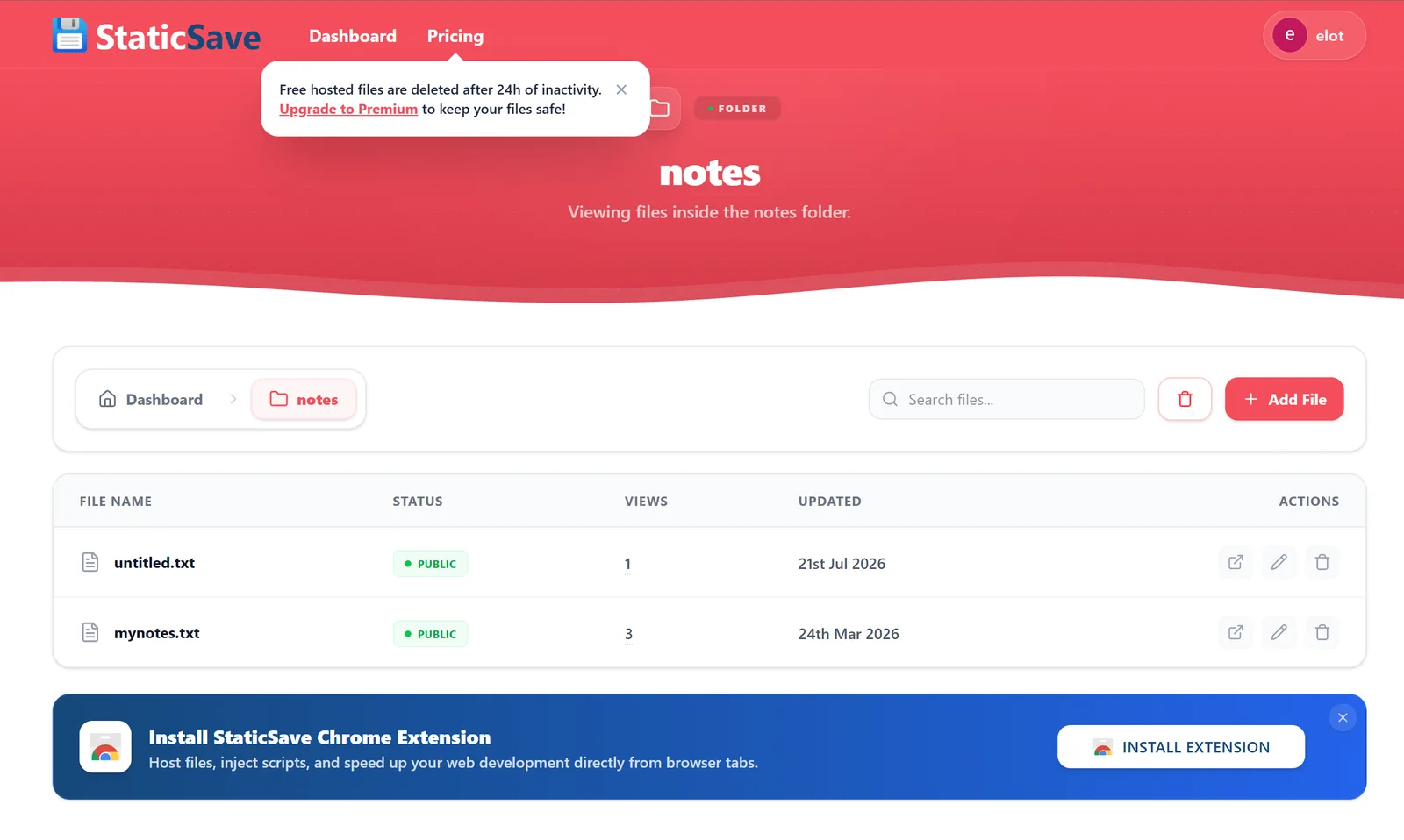 Staticsave screenshot 2