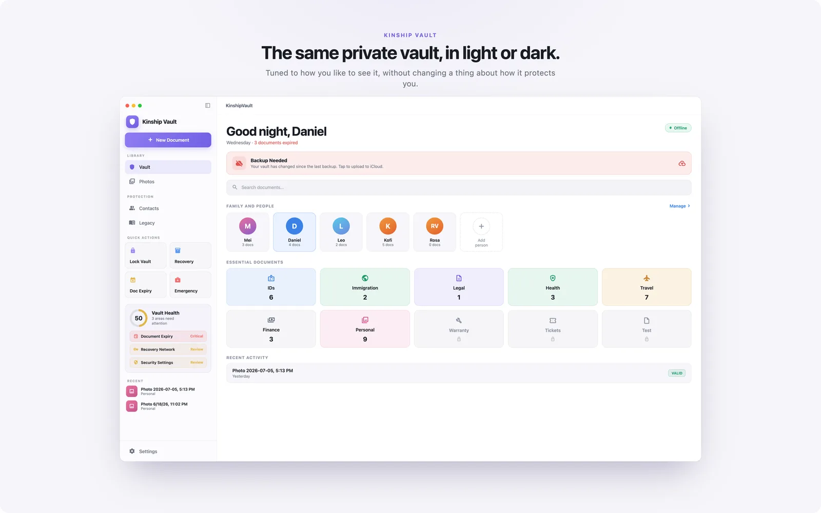 Kinshipvault screenshot 2