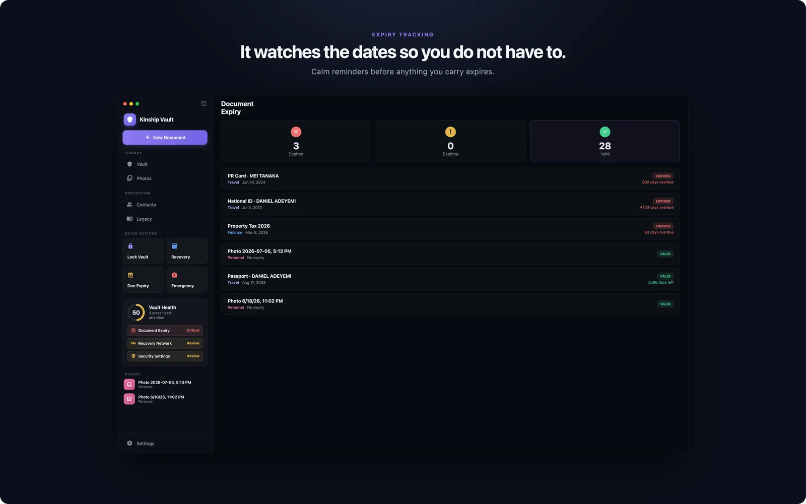 Kinshipvault screenshot 4