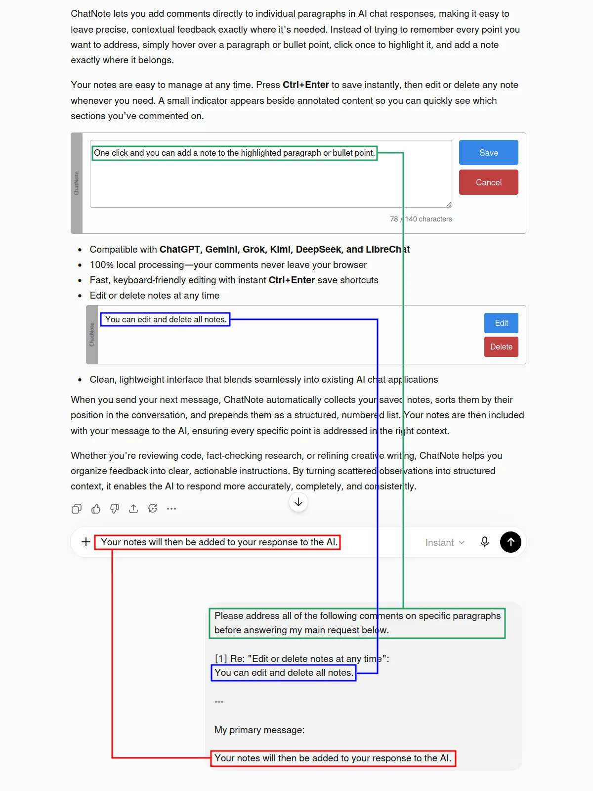 ChatNote screenshot 1
