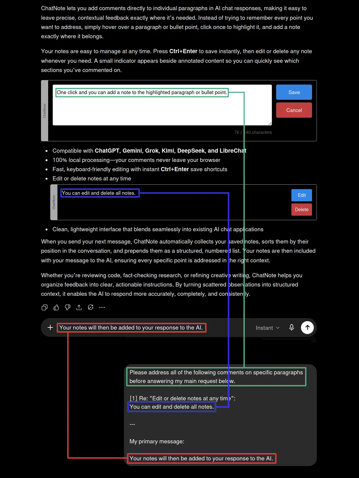 ChatNote screenshot 2