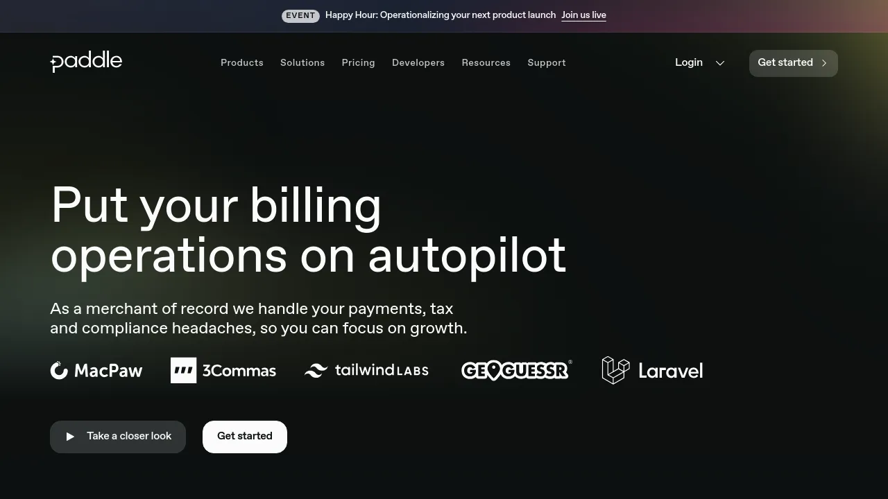 Paddle screenshot 1