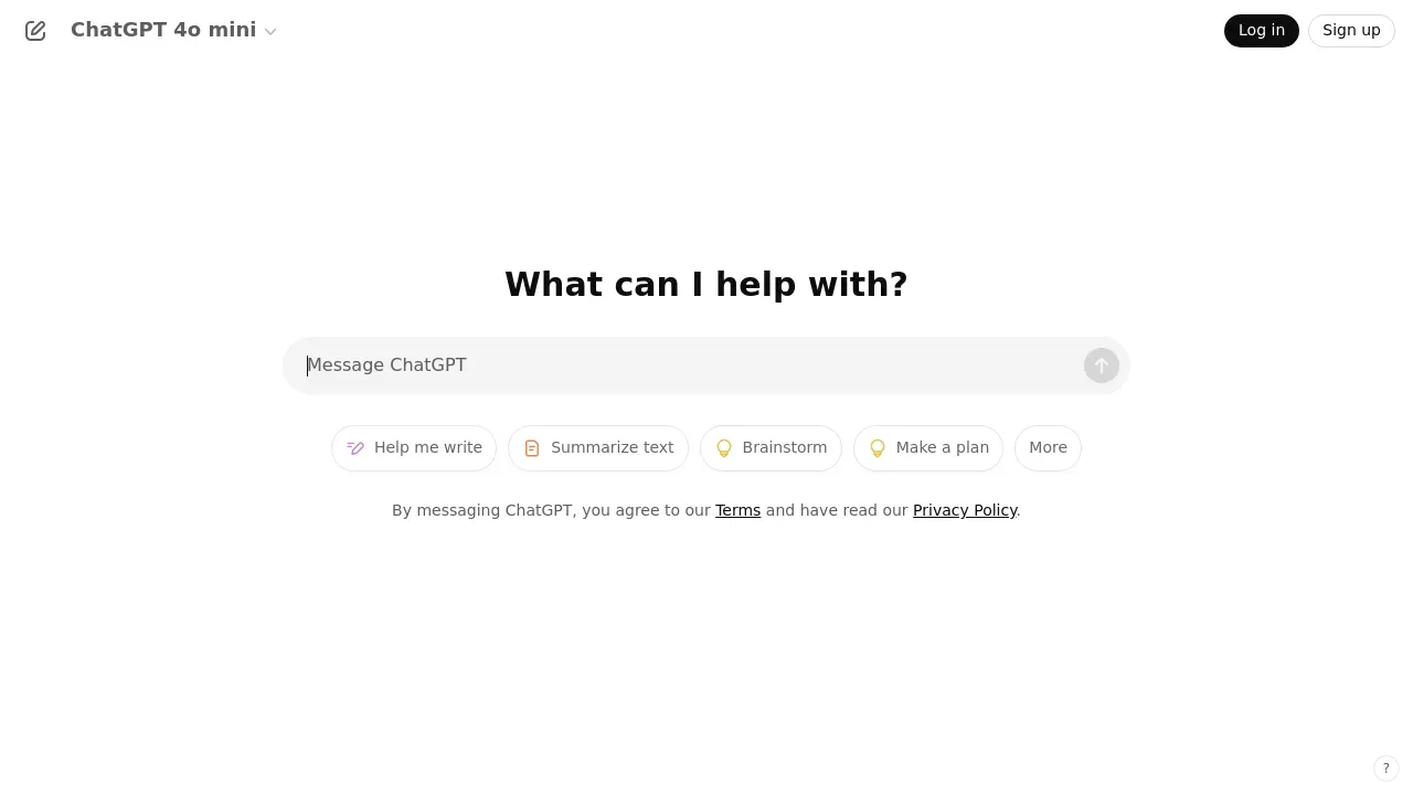 ChatGPT screenshot 1