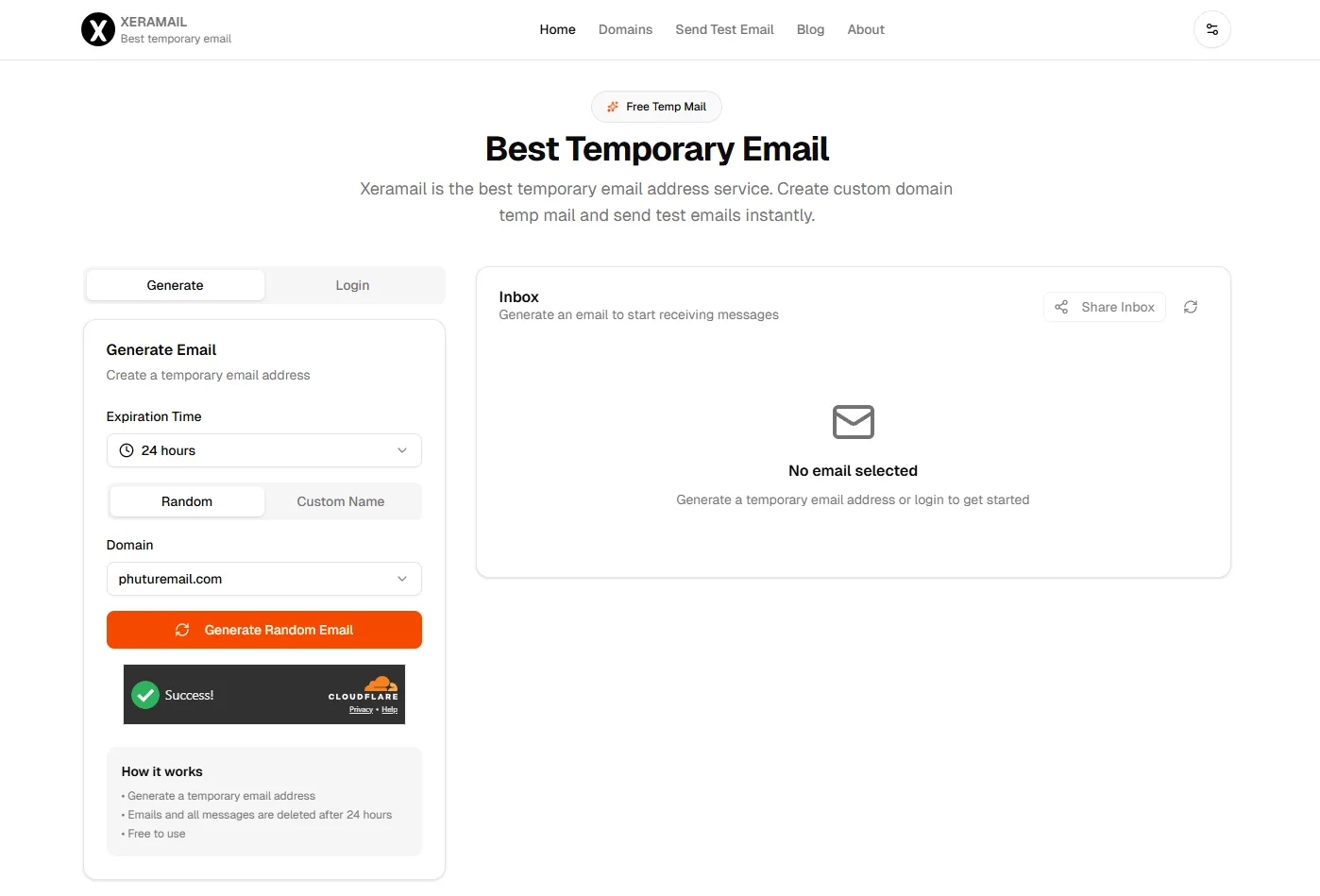 Xeramail screenshot 1