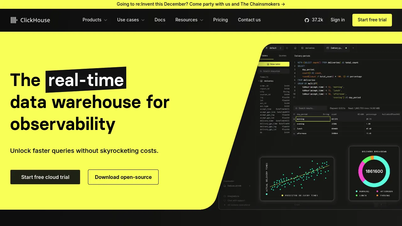 ClickHouse screenshot 1