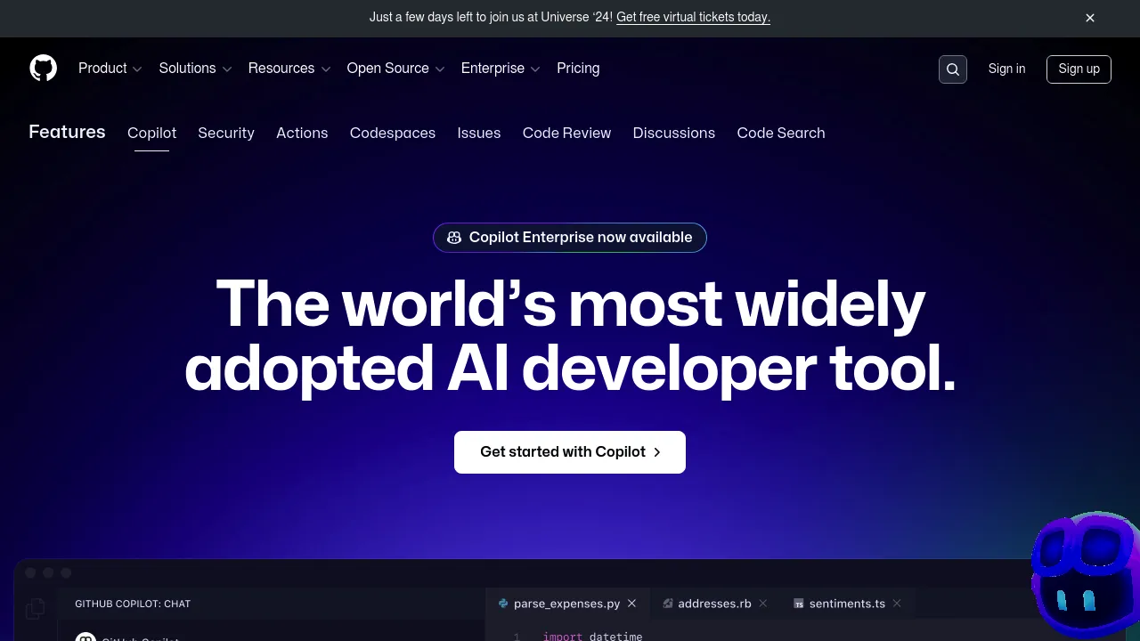 GitHub Copilot screenshot 1