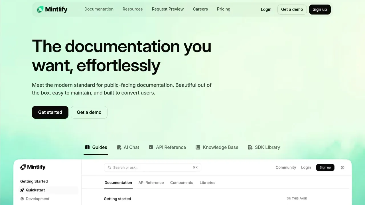 Mintlify screenshot 1