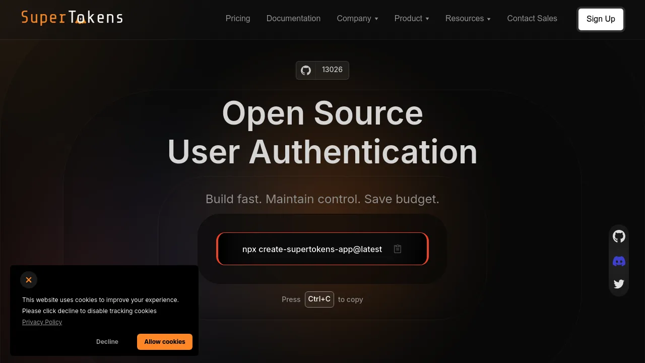 SuperTokens screenshot 1