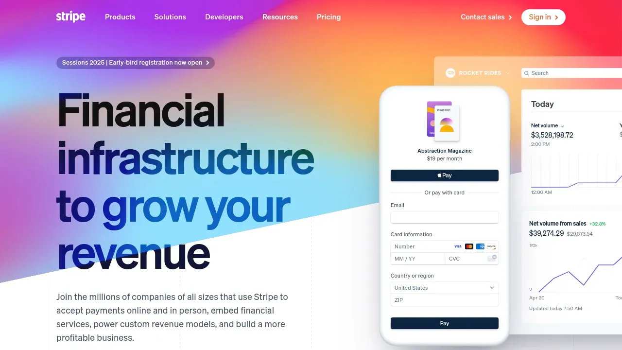 Stripe screenshot 1