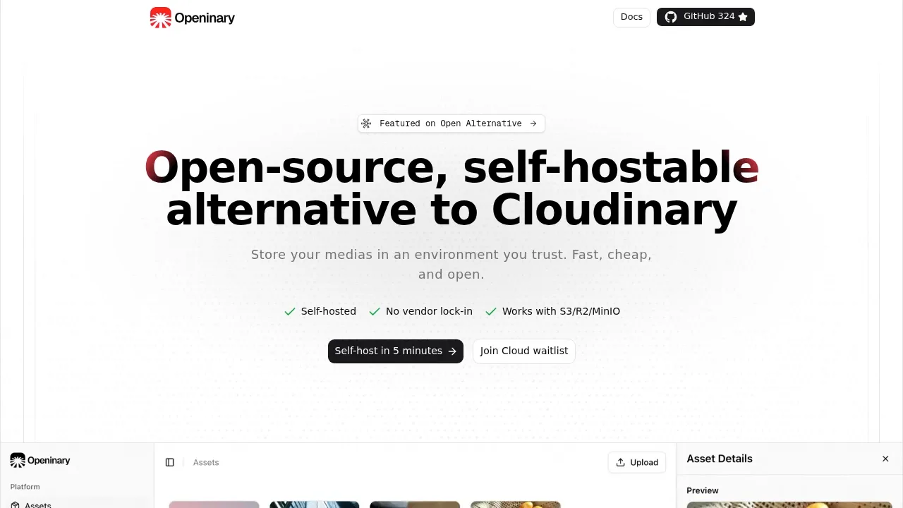 Openinary screenshot 1