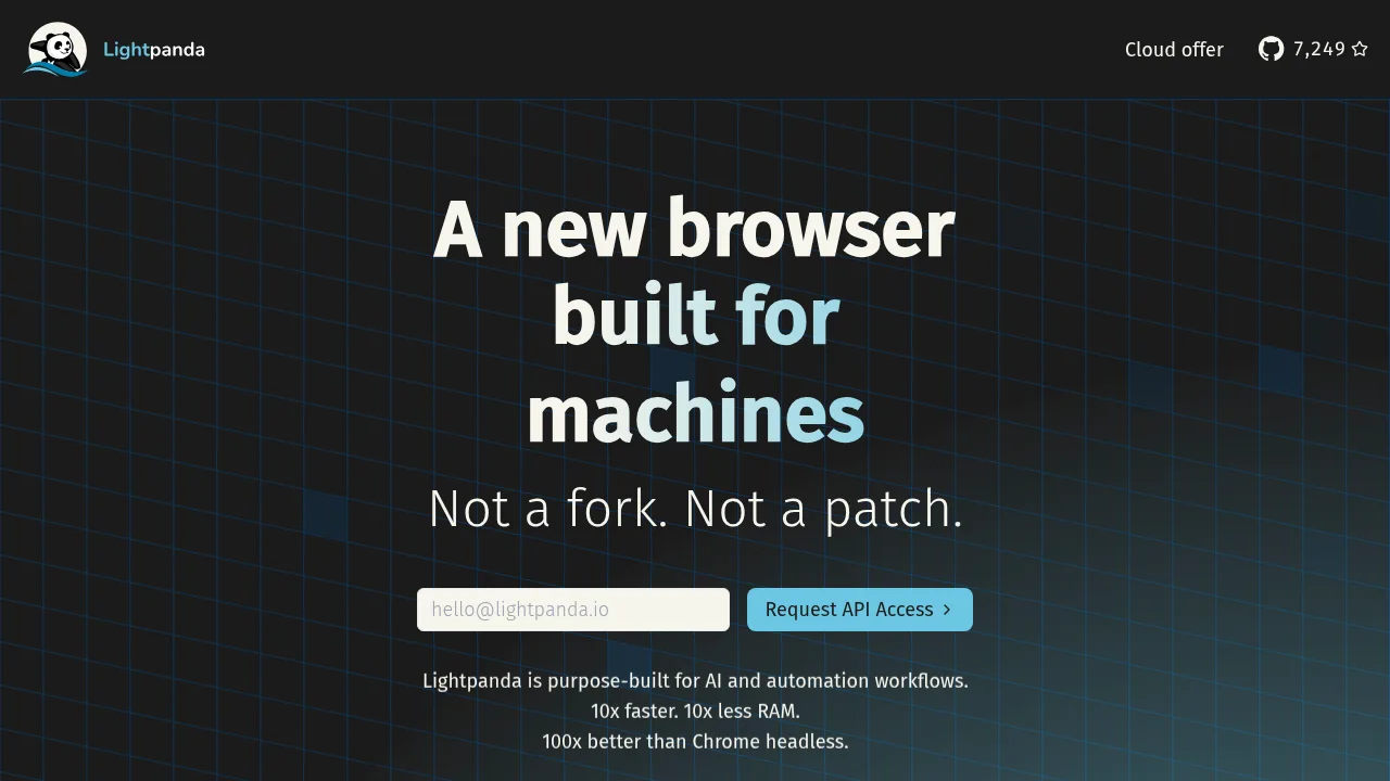 Lightpanda screenshot 1