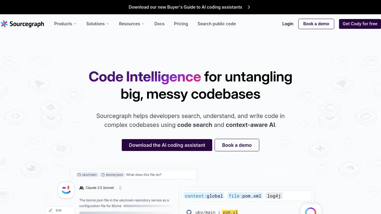 Sourcegraph screenshot 1