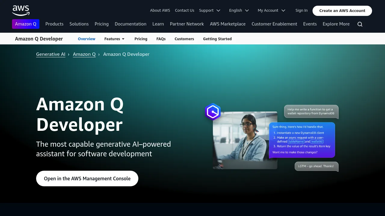 AWS Q Developer screenshot 1