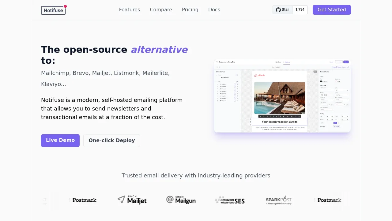 Notifuse screenshot 1