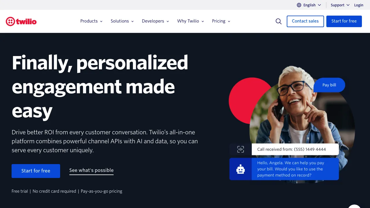 Twilio screenshot 1